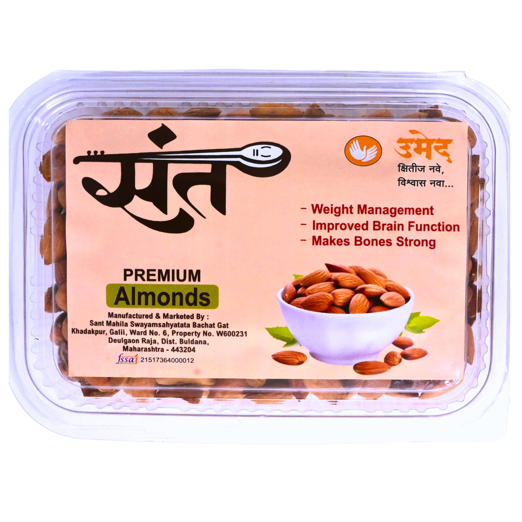 SANT - Premium Afghani Almonds | Natural, Authentic, No Chemicals, No Artificial Color | 500gm