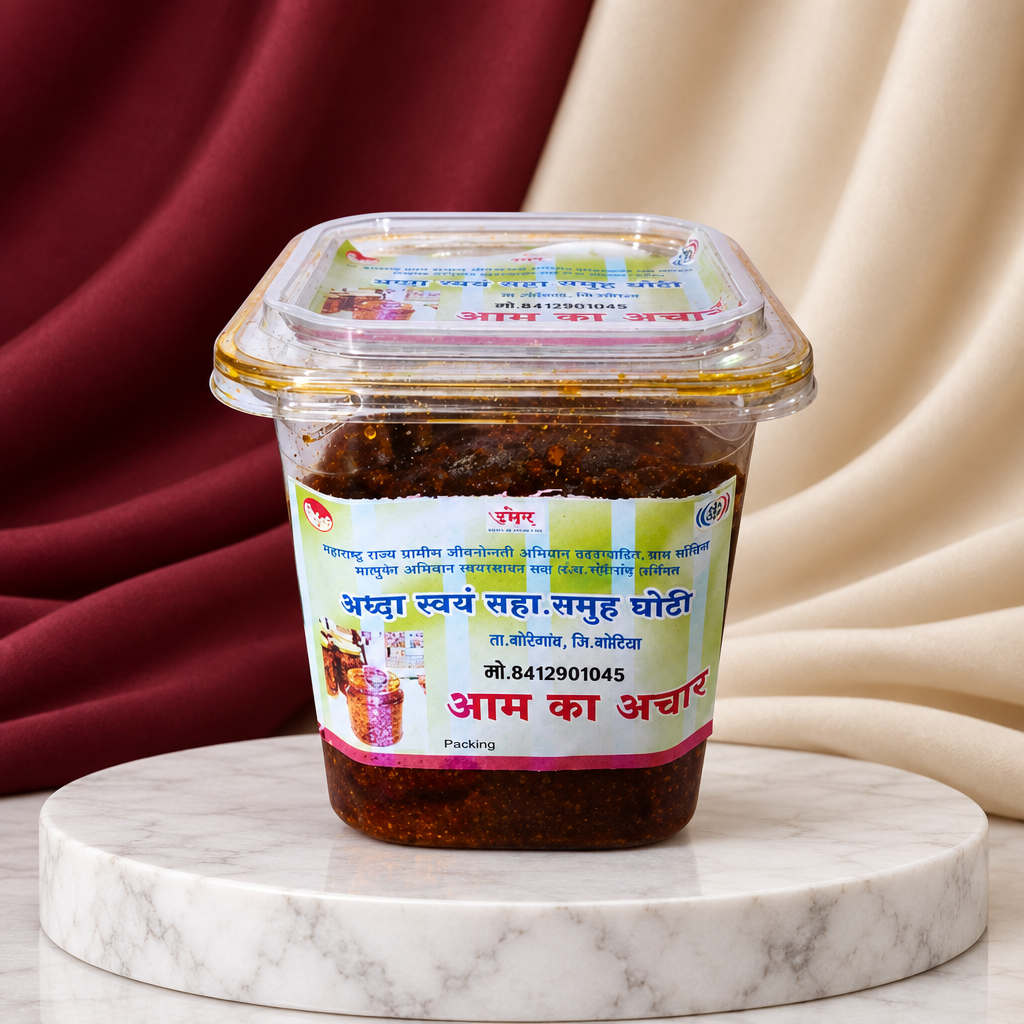 MANGO PICKLE, Handmade By SHg Women, SHRADHHA SHG, Pack of 500gm