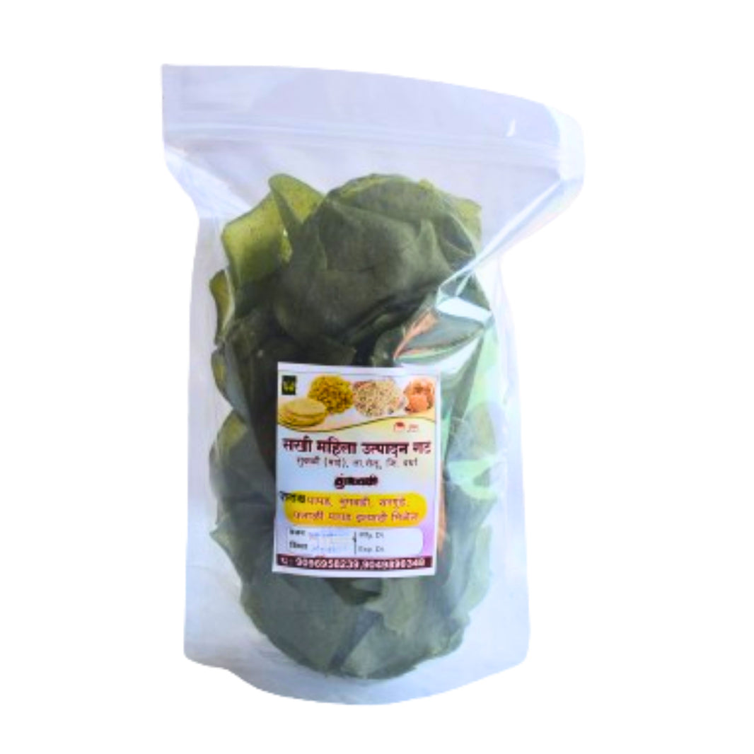 PALAK PAPAD Handmade By SHG Women, SAKHI SHG, Pack Of 150gm