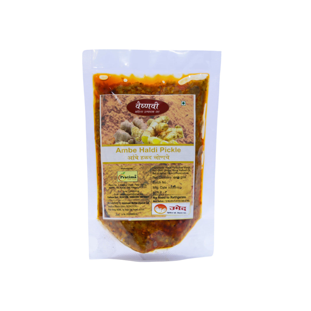 VAISHNAVI FOODS ambe haldi lonche, natural ingredient, no artificial essence, pack of 150 gm