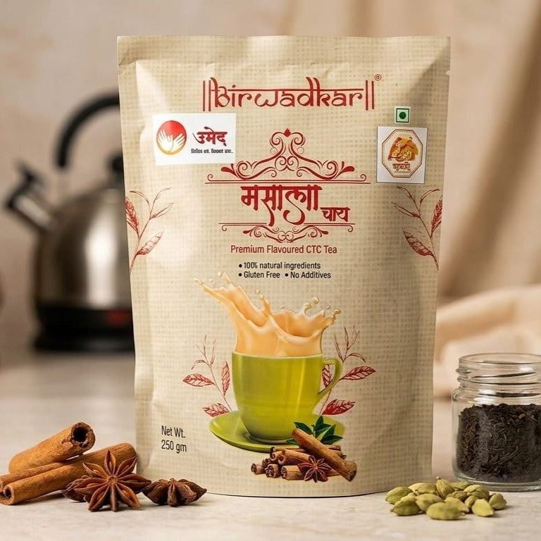 BIRWADKAR FOODS Masala Tea Pack Of 250gm Traditional Spiced Tea Rich Aroma Authentic Blend
