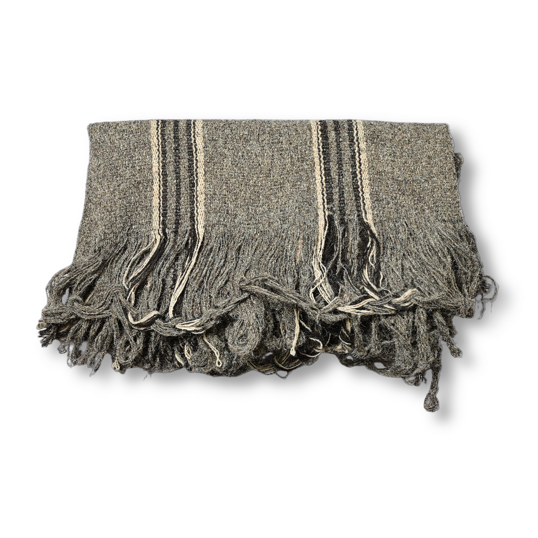 AHILYADEVI SHG Grey Ghongadi, Made By Natural Sheep Wool, Traditional Item, Pack Of 1 No, 6ft