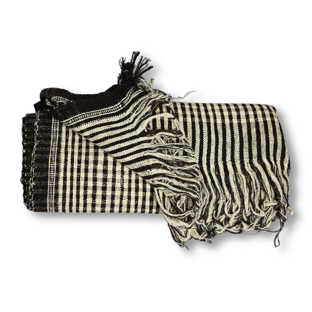 AHILYADEVI SHG Small Checks Shawl, Made By Natural Sheep Wool, Traditional Item, Pack Of 1 No, 10ft