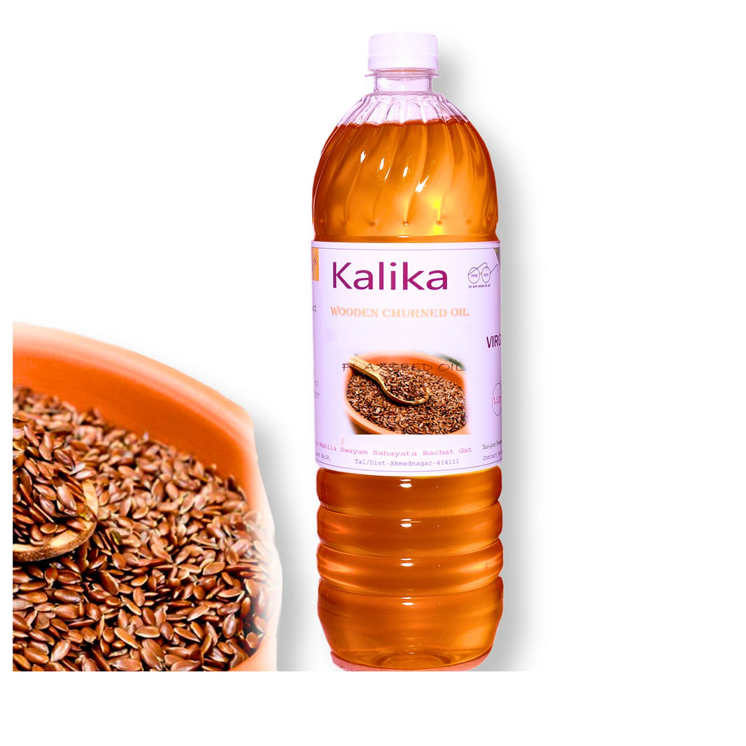 KALIKA Flaxseed Oil ,Kasturi wooden-pressed, Made By Natural Ingredients, Healthy, Pack of 1000 ml