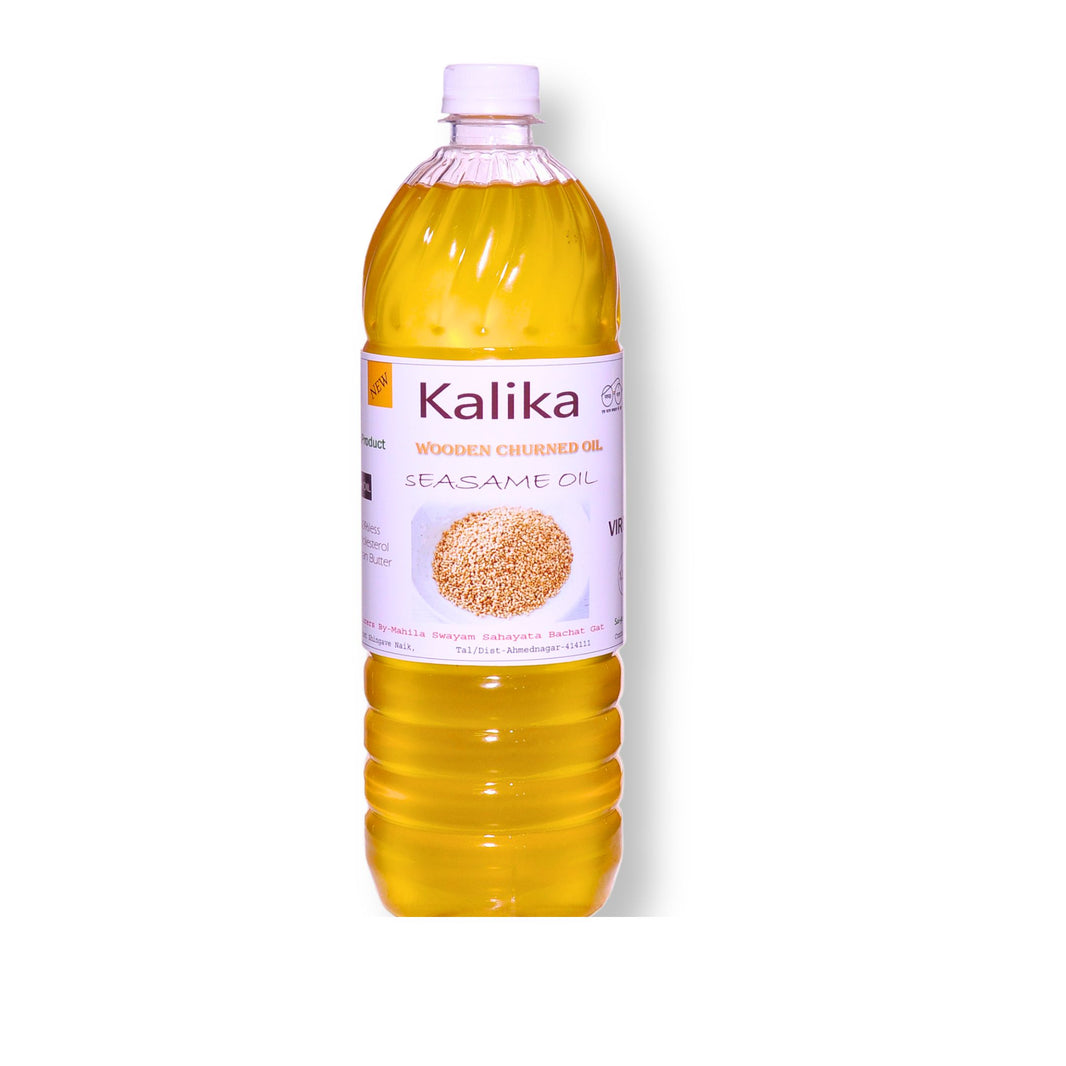 KALIKA Sesam Oil ,Kasturi wooden-pressed, Made By Natural Ingredients, Healthy, Pack of 1000 ml