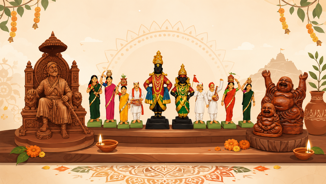 Warkari Figurines, Shivaji Maharaj Statues & More: A Buying Guide to Maharashtra's Clay and Wood Figurines