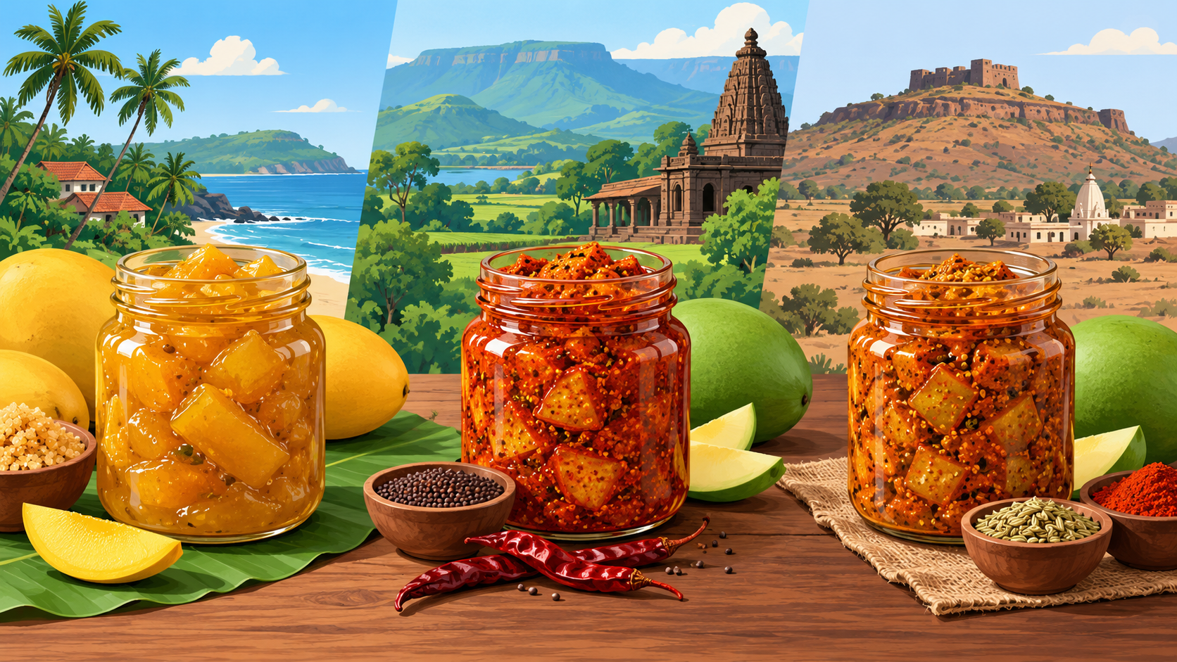 Sweet, tangy and traditional Maharashtra mango pickles