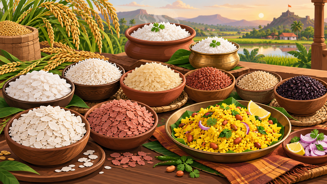 Kolam, Chinnor, Ghansal or Ukda? A Plain-English Guide to Maharashtra's Rice and Poha Beyond Indrayani