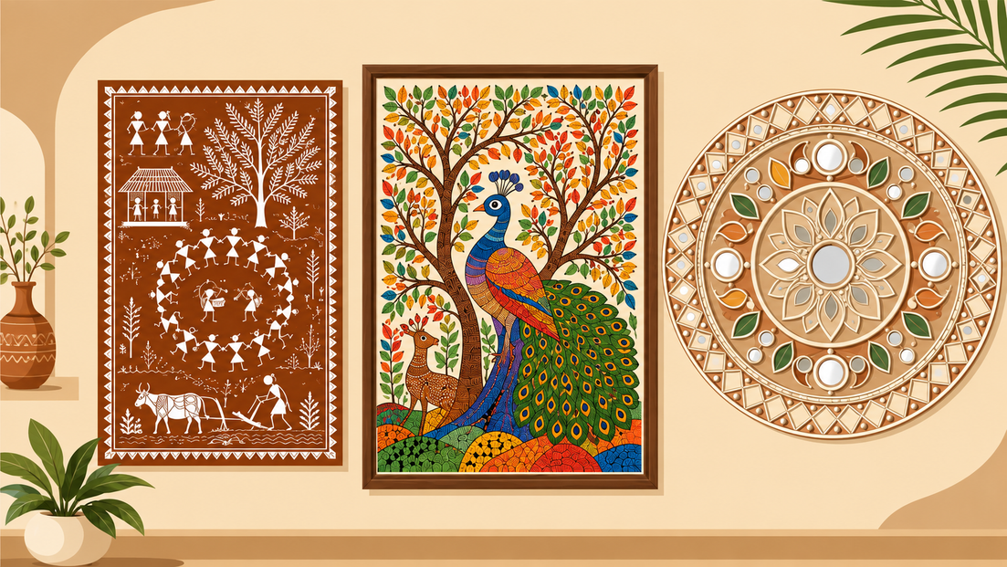 Warli, Gond, or Lippan? A Beginner's Guide to Maharashtra's Folk and Tribal Wall Art