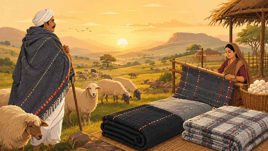 What Is a Ghongadi? Maharashtra's Traditional Wool Blanket, Explained