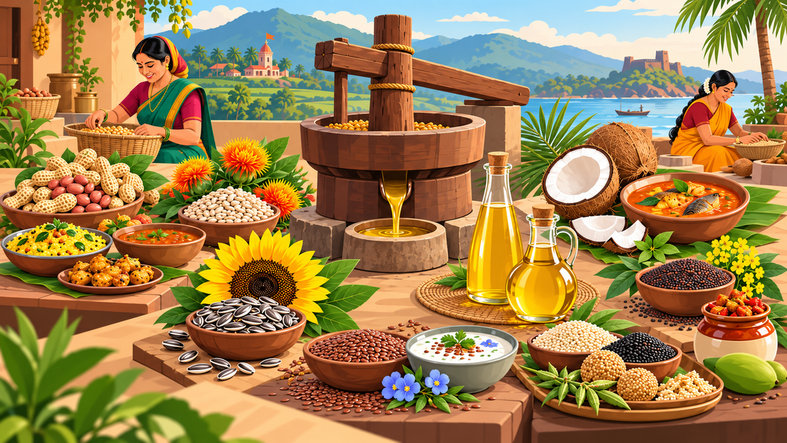 Shengdana, Kardai, Til or Khobrel? A Plain-English Guide to Choosing Wood-Pressed Oil