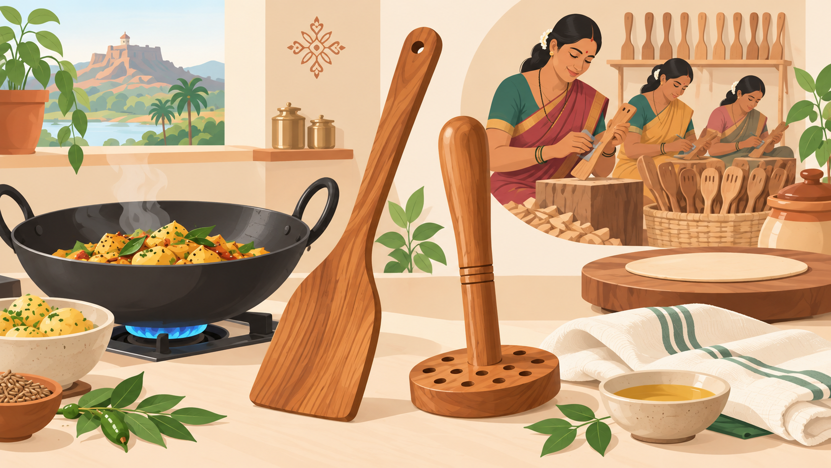Caring for Handmade Teak Wood Kitchen Tools: Spatula, Masher and More