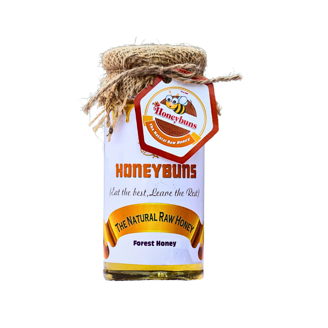 HONEYBUNS Forest Honey Natural Raw Pure Honey No Artificial Essence 300 gm