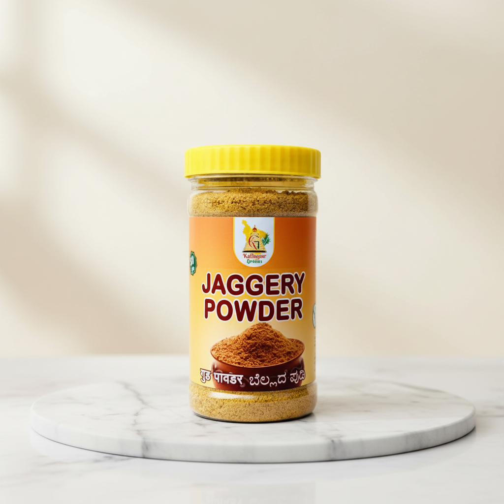 KOLHAPUR GREENS Pure Deshi Gul Traditional Jaggery Powder Pack of 500 gm