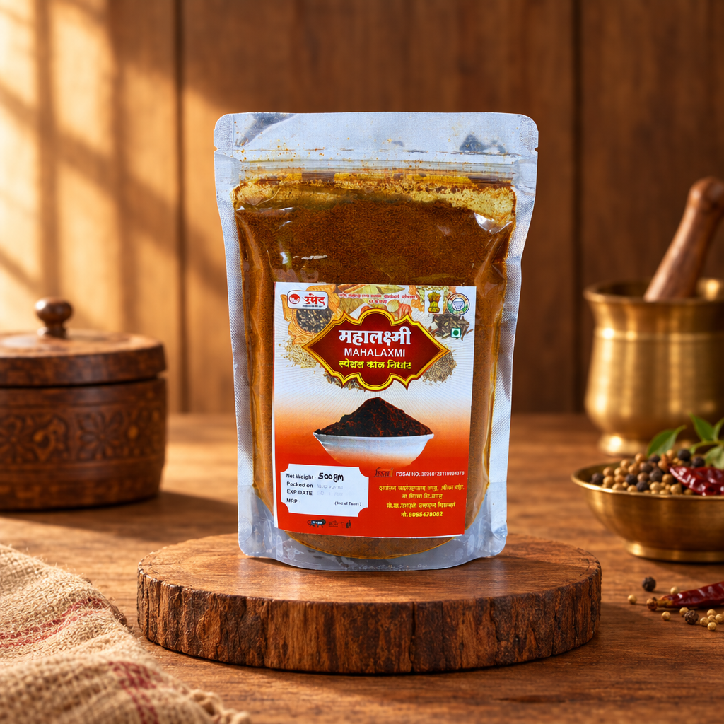 HIRKANI Kala Masale, Krushnai SHG, No Added Colours & No Preservatives, 500 Grams