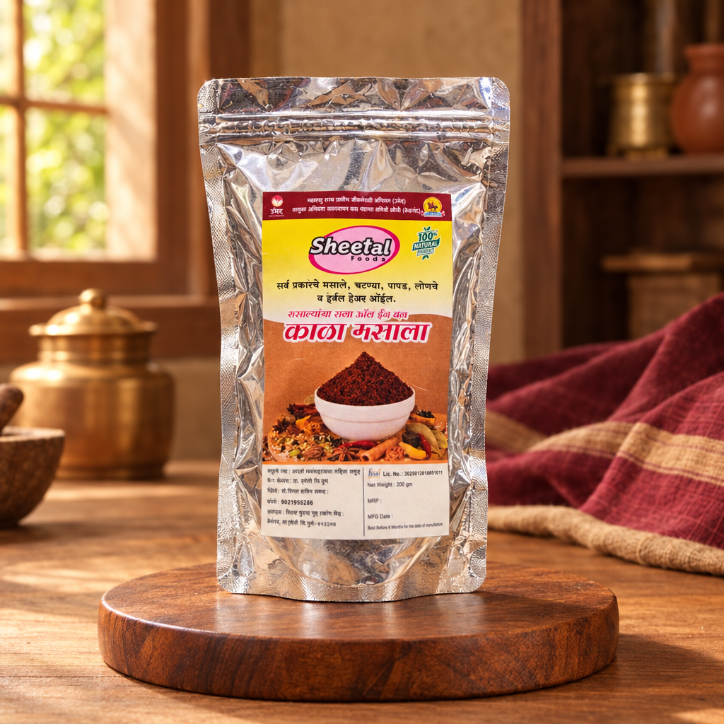 SHEETAL FOODS, All In One Kala Masala, Adarsha SHG, Pack of 200 Gm
