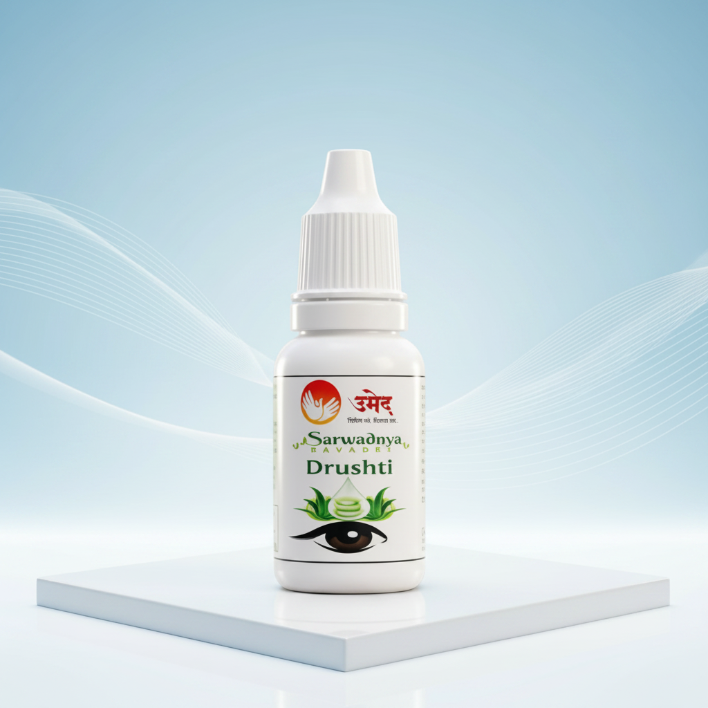 SARWADNYA Drushti Eye Drop 10gm Pack Of Ayurvedic Eye Care Drops Cooling Relief Eye Strain Protection Clear Vision Support
