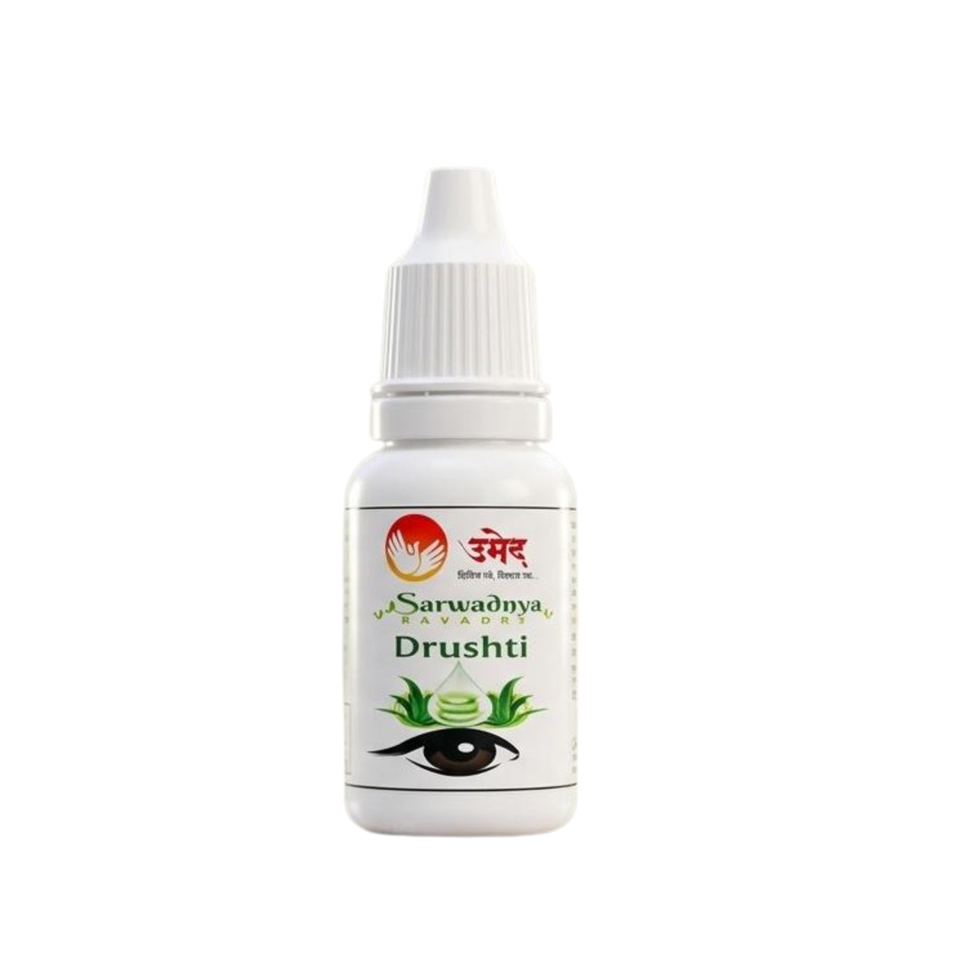 SARWADNYA Drushti Eye Drop 10gm Pack Of Ayurvedic Eye Care Drops Cooling Relief Eye Strain Protection Clear Vision Support