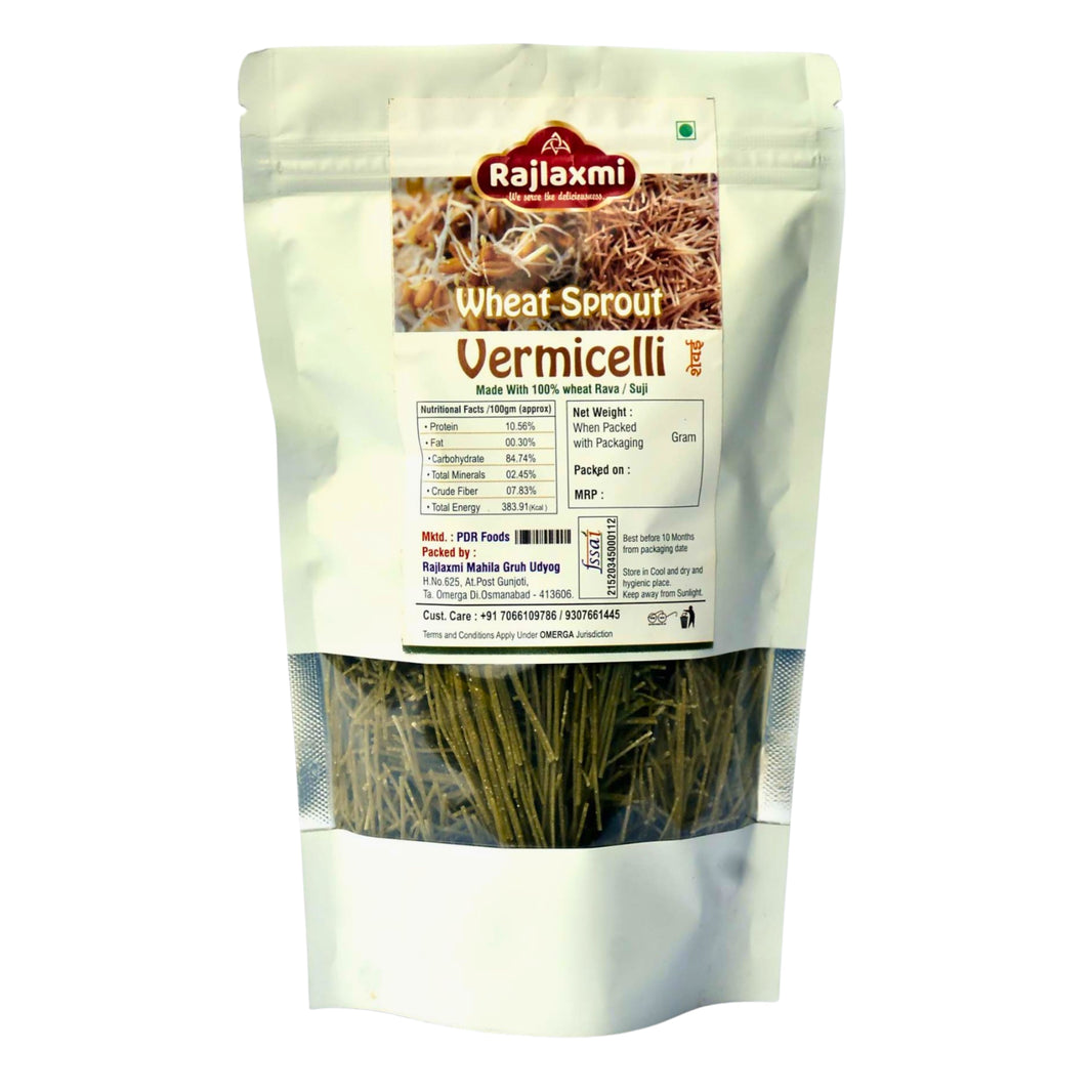 RAJLAXMI Wheat Sevaiya Suji Rava Vermicelli Pack of 200 gm Nutritious Traditional Kitchen Ingredient Healthy Light Food