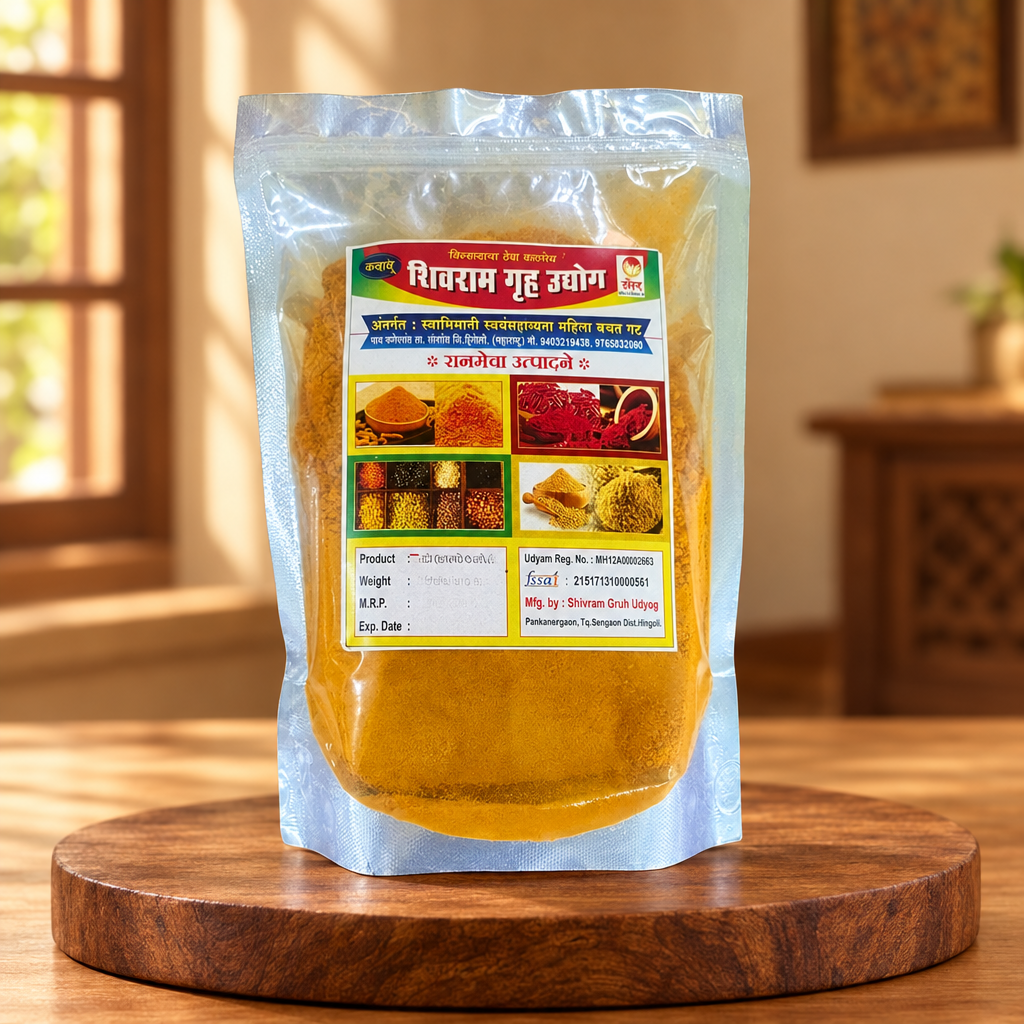 SHIVARAM – Halad Powder - pure, aromatic, finely ground - Pack of 500 gm