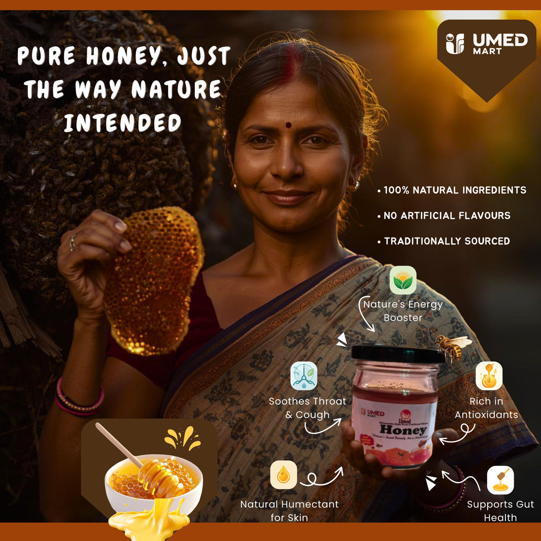 Van Amrut, Natural Honey, Made By Natural Ingredients, No Artificial Flavours, Pack of 250 ml