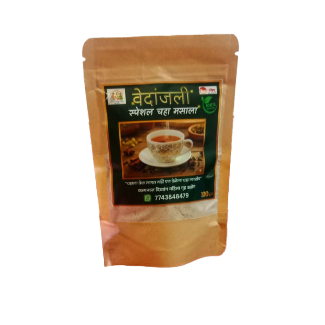 VEDANJALI Special Tea Masala Pack Of 100gm Aromatic Spice Blend Traditional Masala Chai Flavor Enhancer