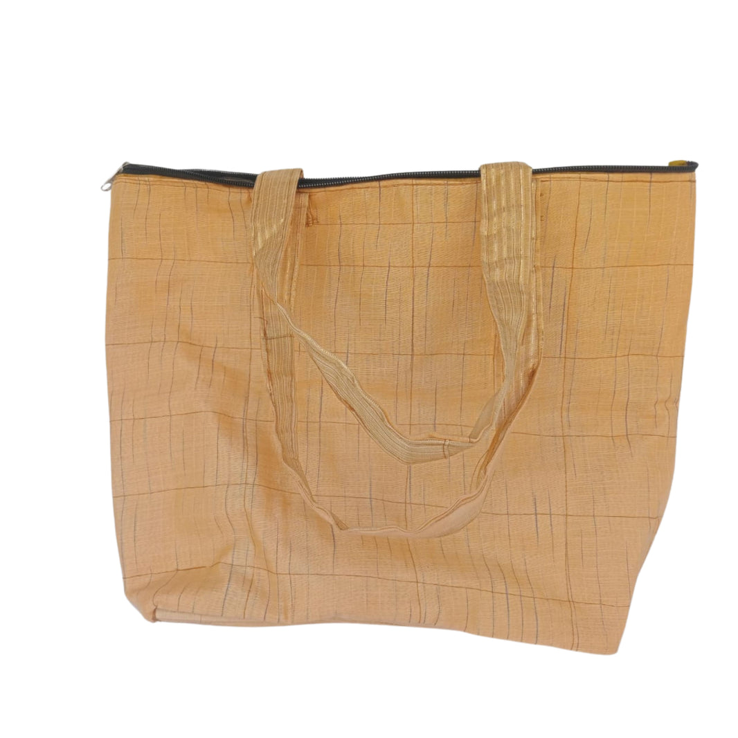 MAULI Purse, Medium Sized, Cream Colour, Handmade by Mauli SHG, Eco-friendly and Washable, Pack Of 1 no