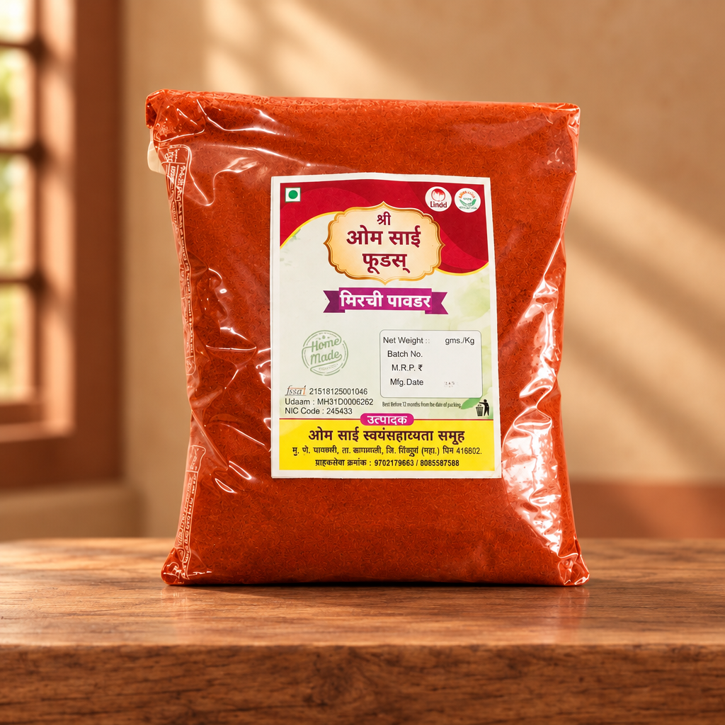 OMSAI Chilli Powder, Natural, Healthy, Best Quality, Pack of 100 gm