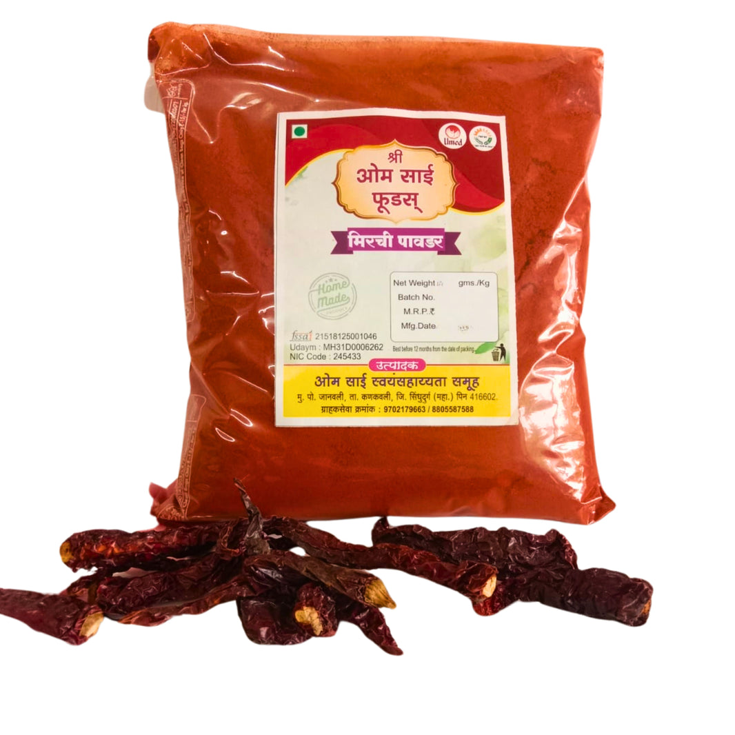 OMSAI Chilli Powder, Natural, Healthy, Best Quality, Pack of 500 gm