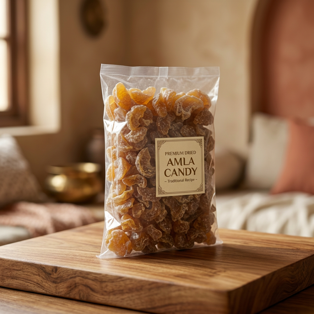 PRATYUSHA FOODS Aonla Candy Sugar, Aadarsha SHG, Made By Natural Ingredients, Healthy, Pack of 250 gms