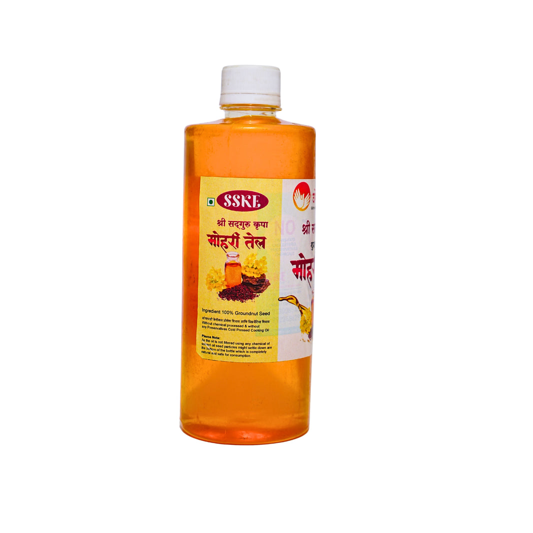 SHRI SADGURU KRUPA Mustard Oil, wooden Pressed Oil,  Sadguru SHG, Natural, Chemical Free, 1000 gm