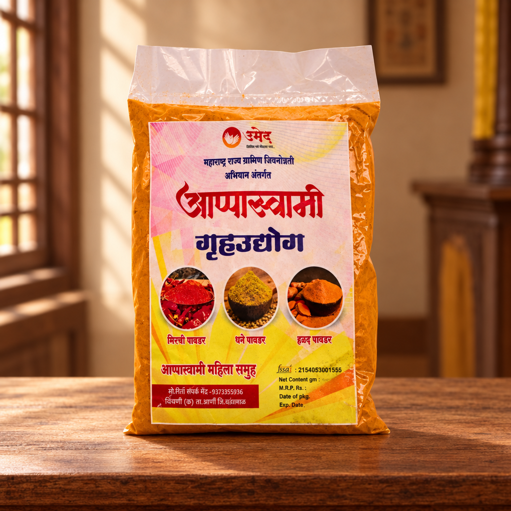 APPSWAMI - Halad Powder | Premium Quality, Traditional Recipe, Natural & Pure, Authentic Taste | Pack of 500 Gm