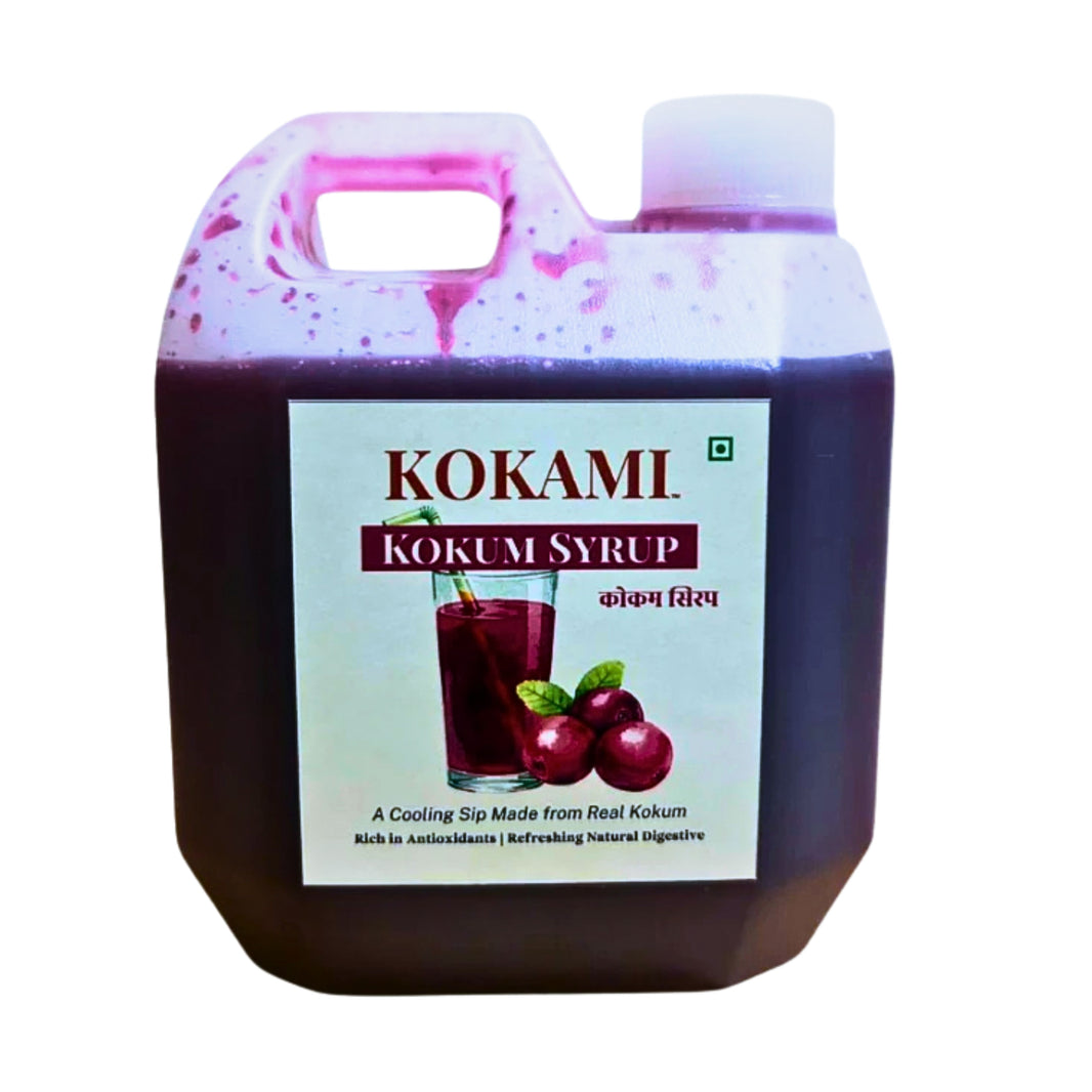 KOKAMI Kokum Sharbat, Durgalaxmi SHG, Natural Ingredients, No Artificial Essence, Pack of 500 ml