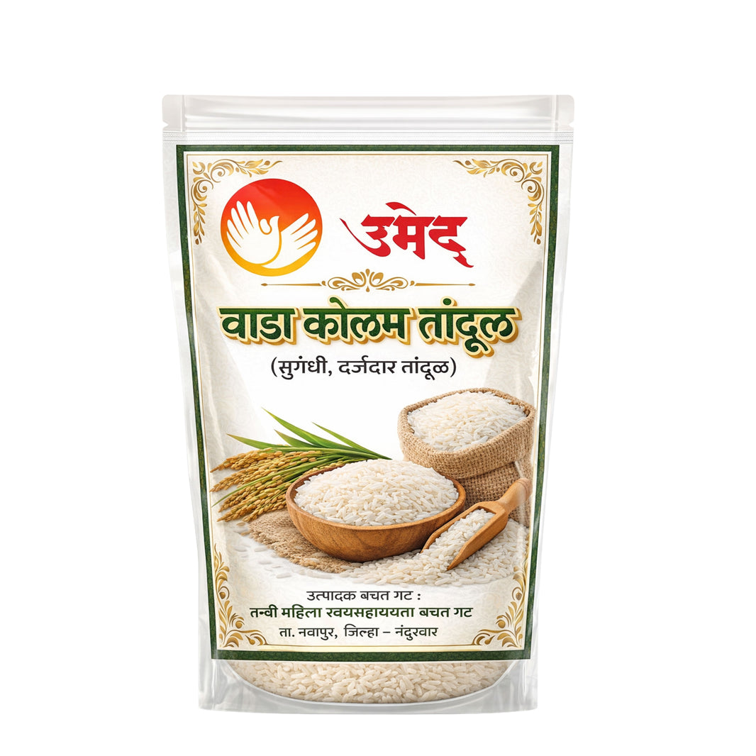 TANVI Vada Kolam Tandul Rice Pack of 1000 gm Premium Fine Grain Soft Fluffy Traditional Daily Meal Staple Quality Hygienically Processed Fresh