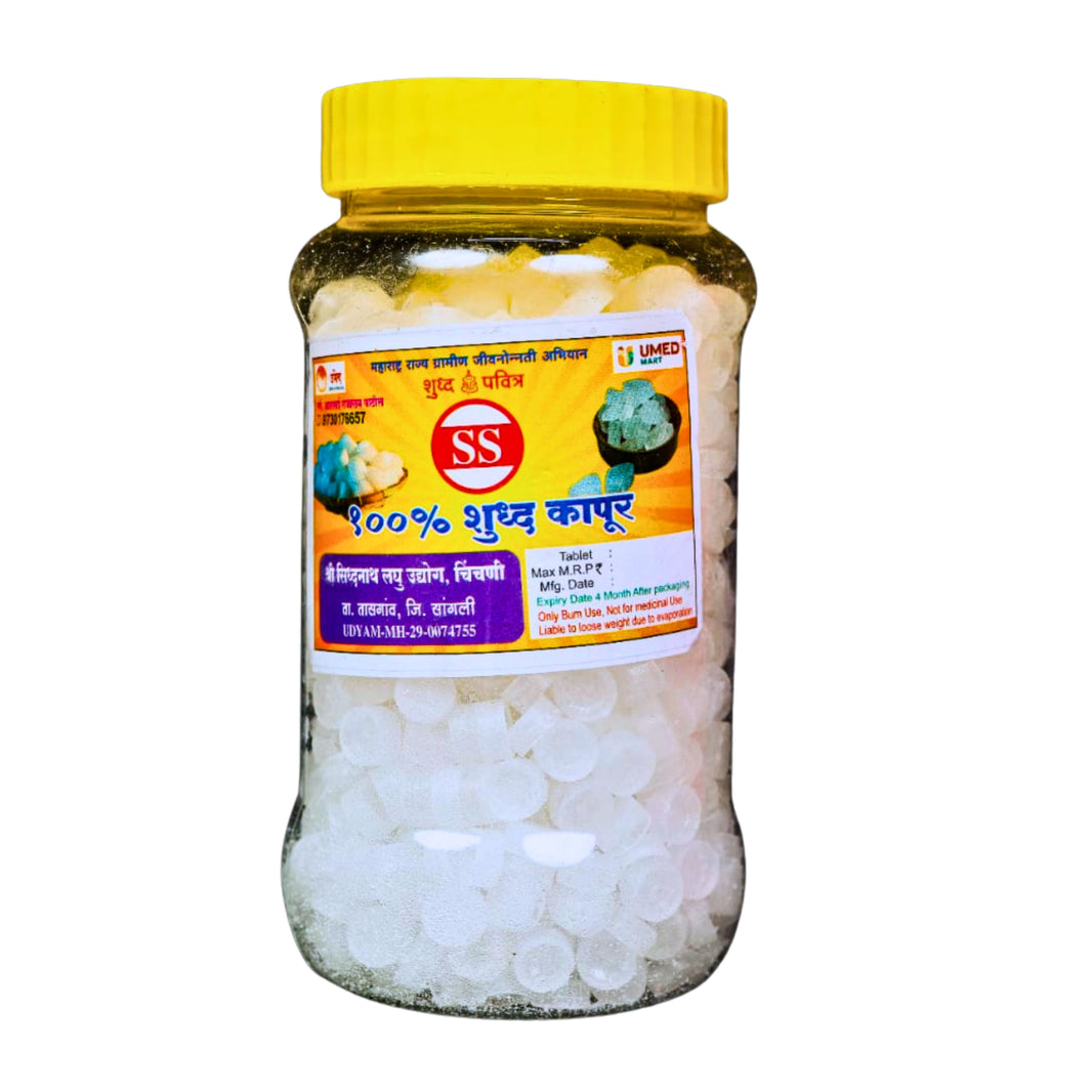 VRUNDAVAN - Kapur | Pure & Aromatic, Natural & Authentic, Chemical-Free, Traditional Quality | Pack of 100g