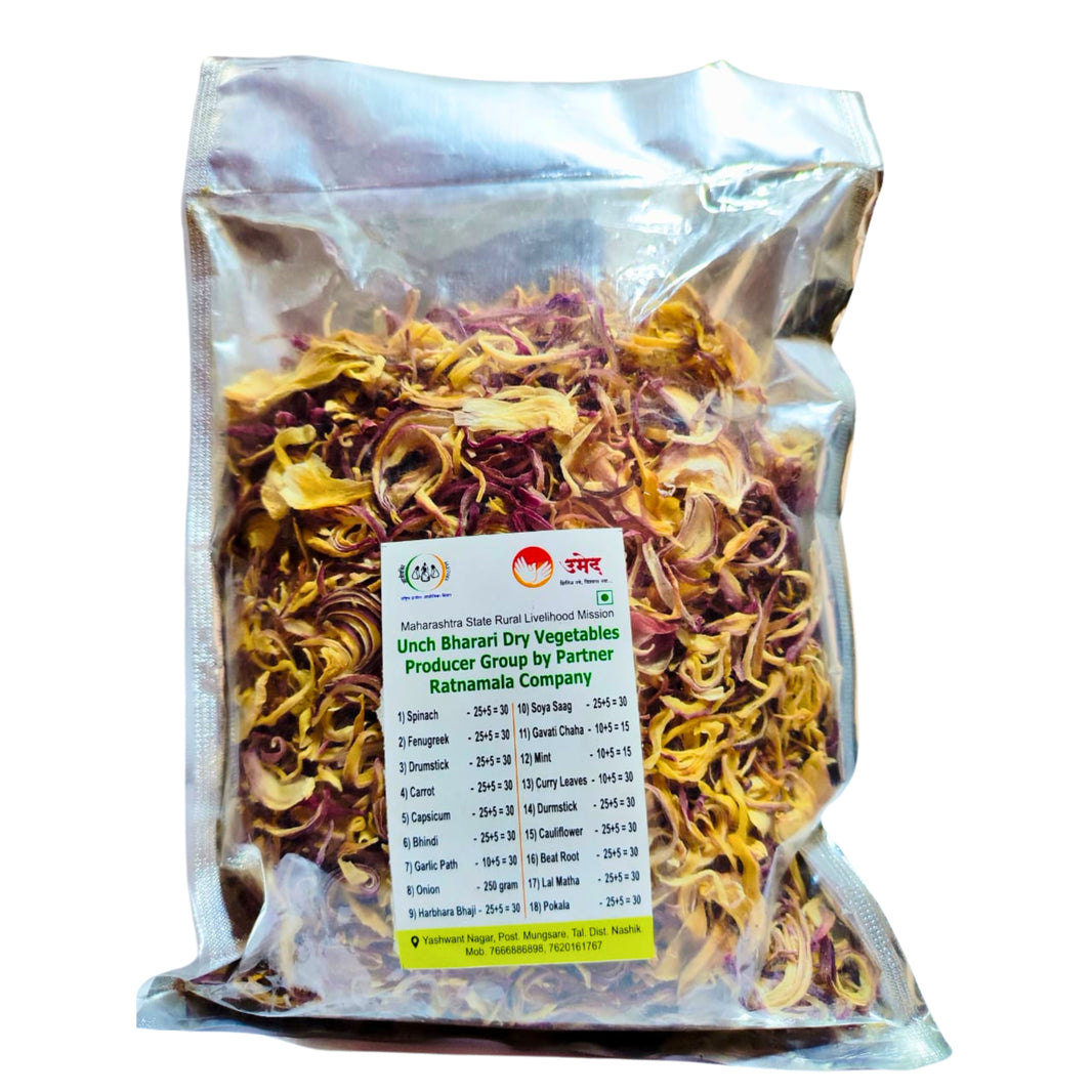 UNCHA BHARARI, Dehydrated Dry Onion, No Added Colours & No Preservatives, Pack Of 250gm