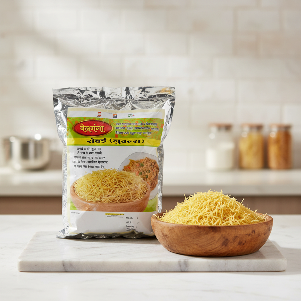 VAINGANGA Noodles Shevai, No Maida Made By Natural Ingredients, Pack of 250 gm