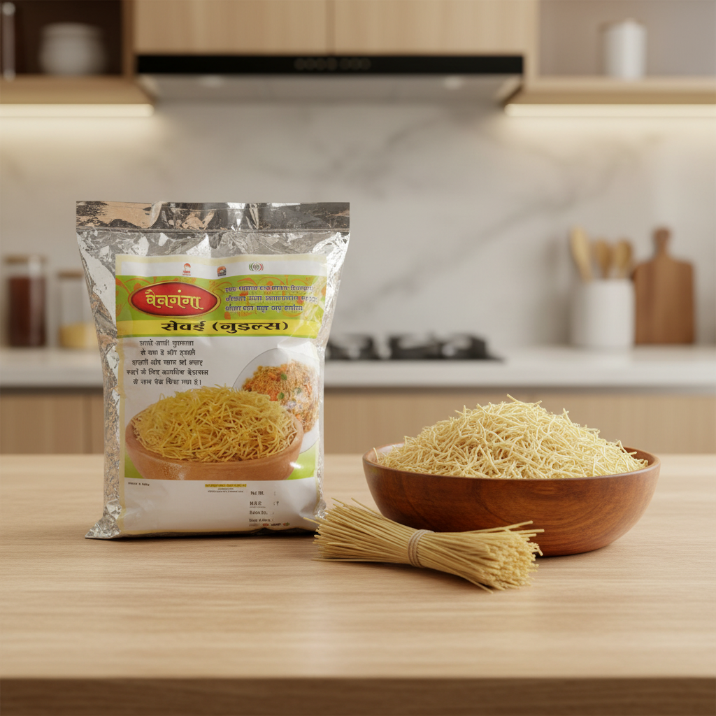 VAINGANGA Noodles Shevai, No Maida Made By Natural Ingredients, Pack of 250 gm