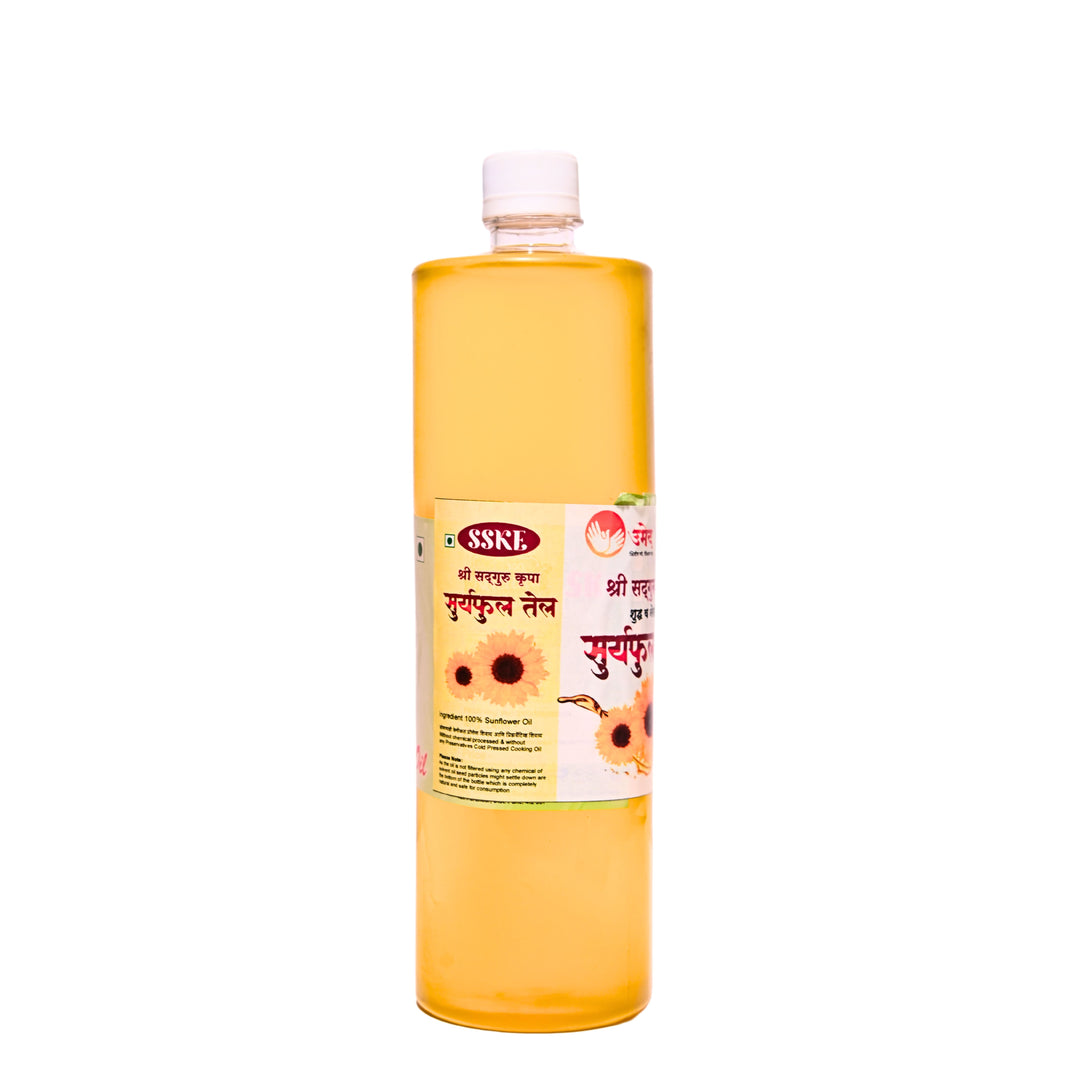 SHRI SADGURU KRUPA Safflower Oil, wooden Pressed Oil,  Sadguru SHG, Natural, Chemical Free, 1000 gm