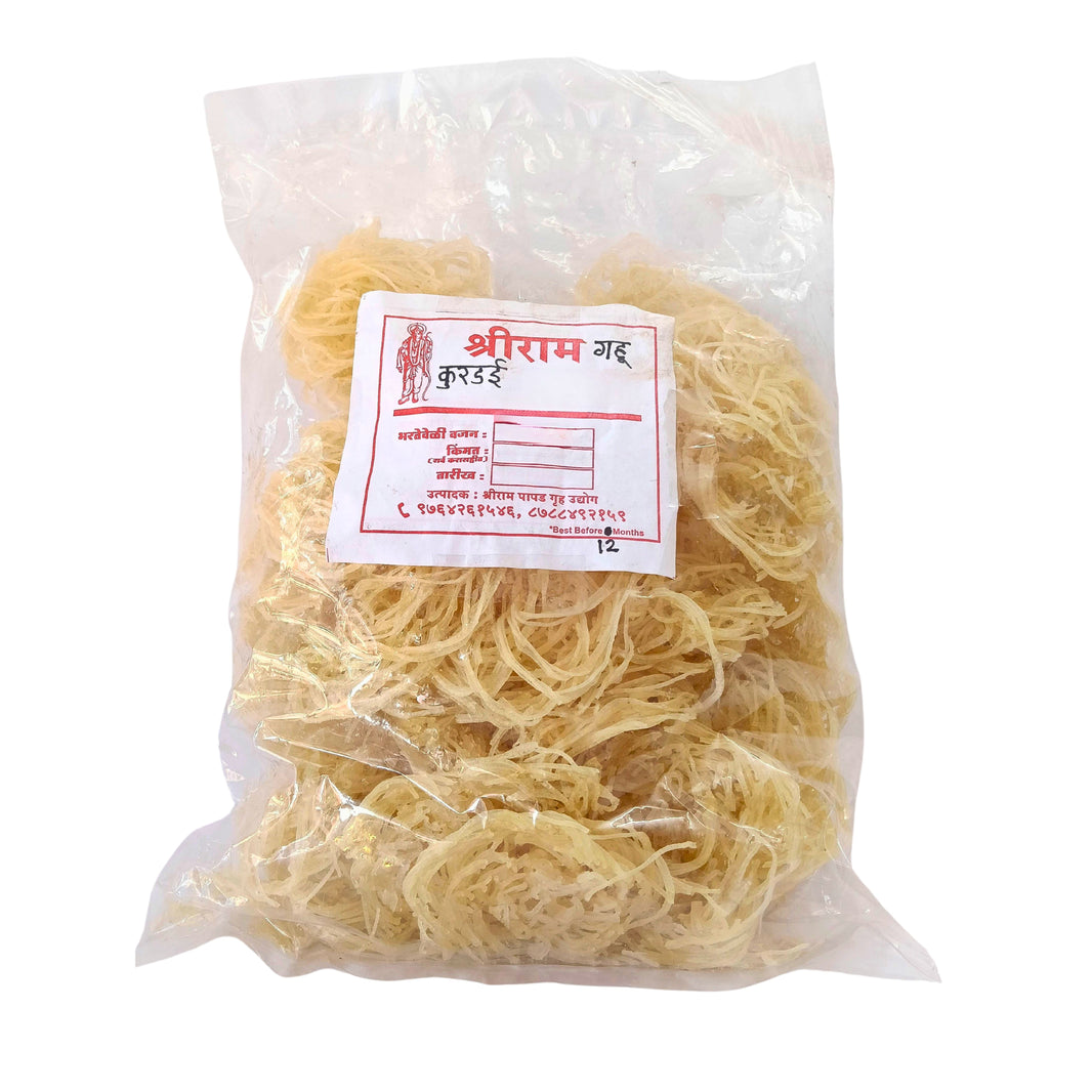 SHREERAM Wheat Kurdai, Made By Natural Ingredients, No Artificial Chemical, Pack of 500 gms