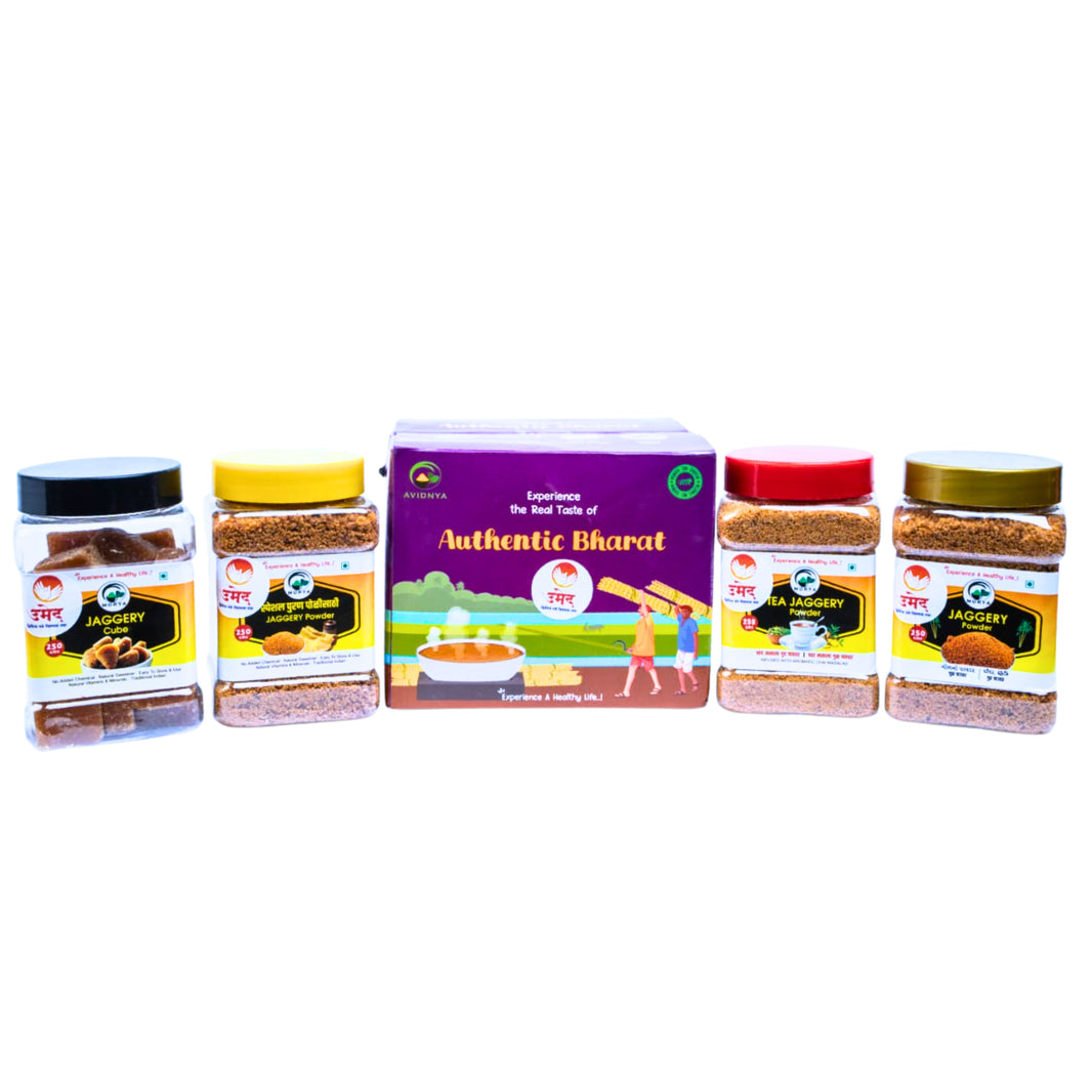AHILYA - Jaggery Powder | Natural Sweetener, Chemical-Free & Pure, Nutrient-Rich, Authentic Taste | Pack of 500g
