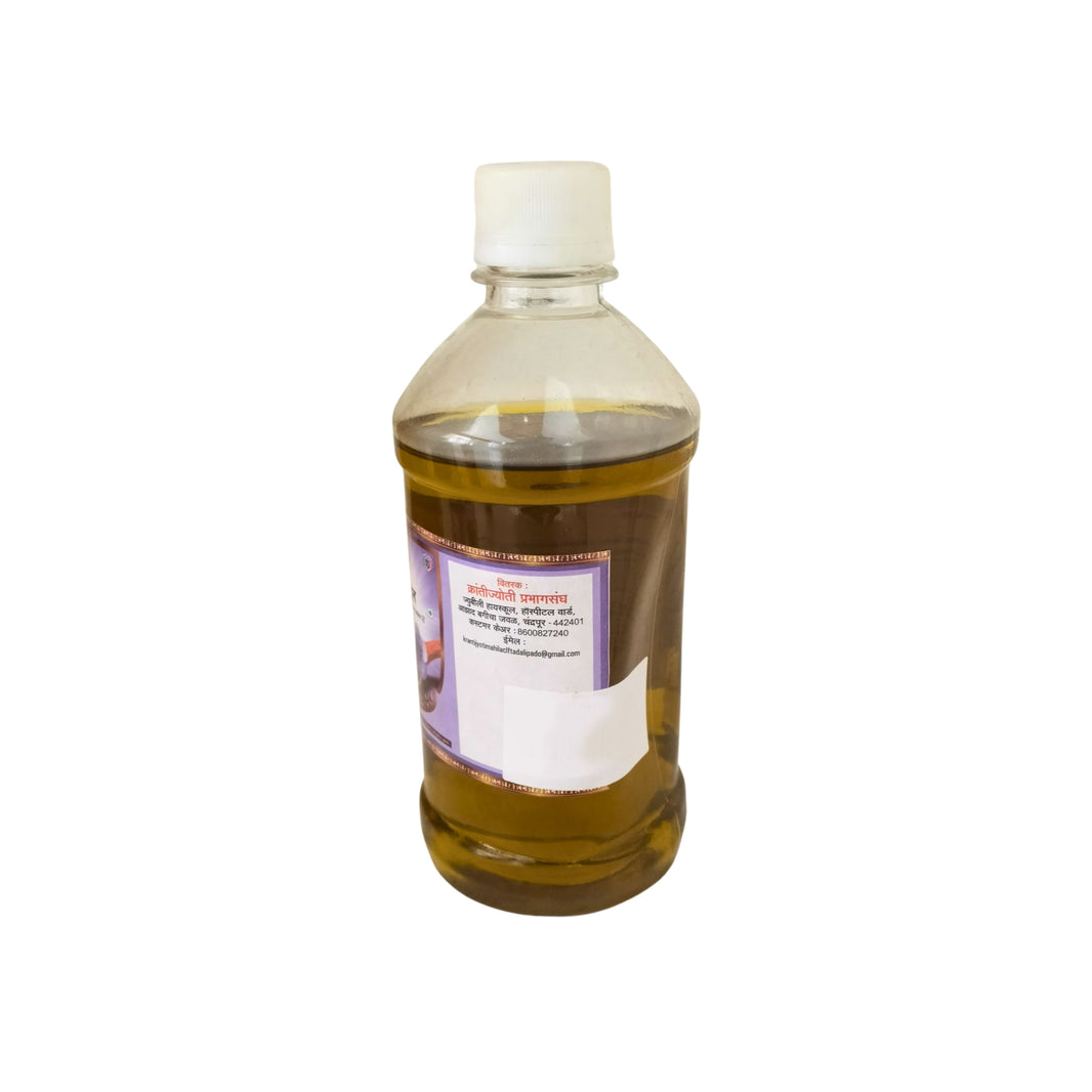 RANI HIRAI Flaxseed Oil Jawas Tel Pack Of 400ml Natural Roasted Flaxseed Oil Nutty Aroma Traditional Rural Diet Daily Consumption Authentic Quality