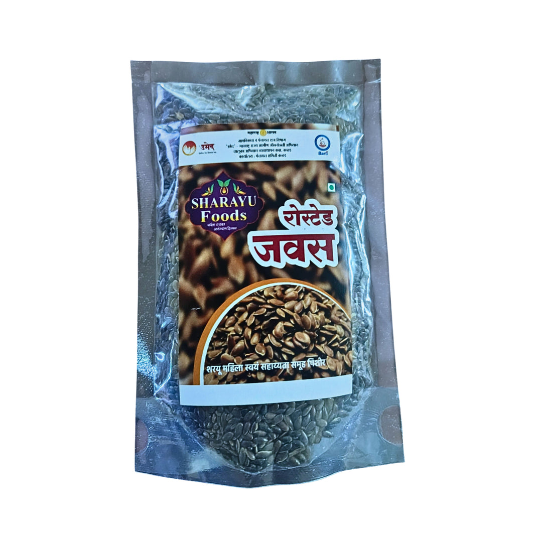 SHARAYU – Roasted Javas (Flaxseeds) Omega-3 Rich, Nutty Flavour & Ready-to-Eat Pack of 100 g