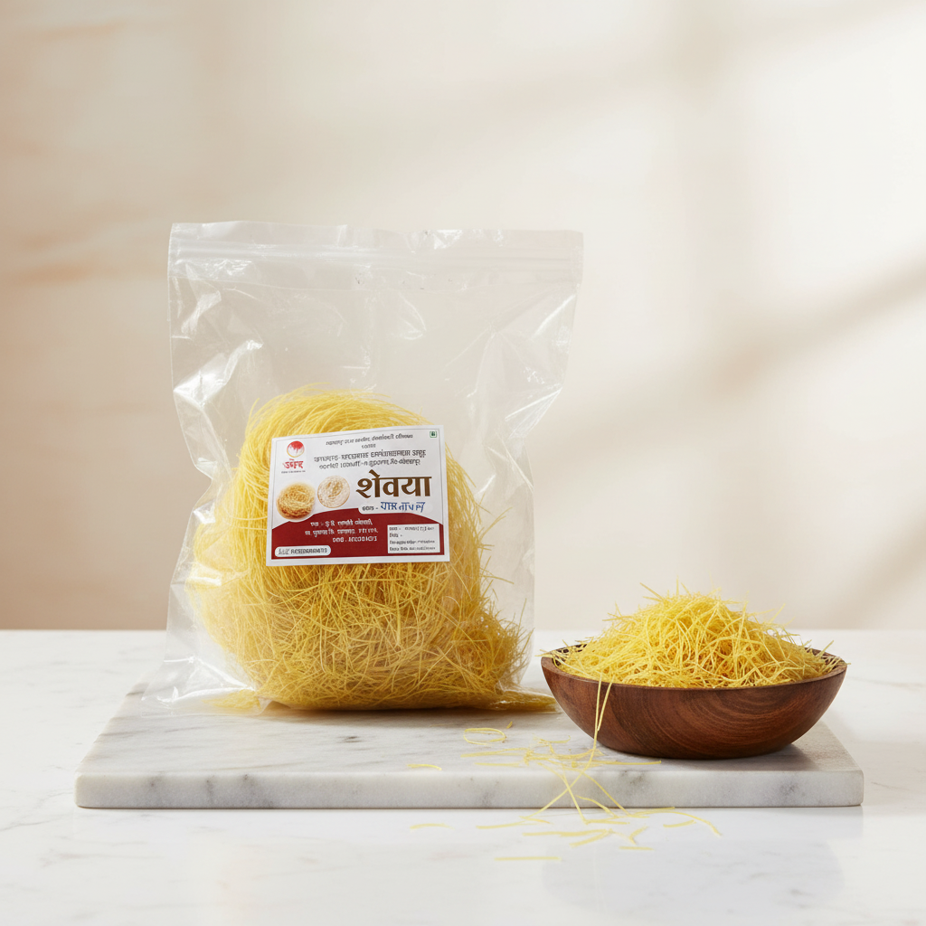 BHARATMATA Pineapple Shevai, No Maida, Bharatmata SHG, Made By Natural Ingredients, Pack of 500 gm