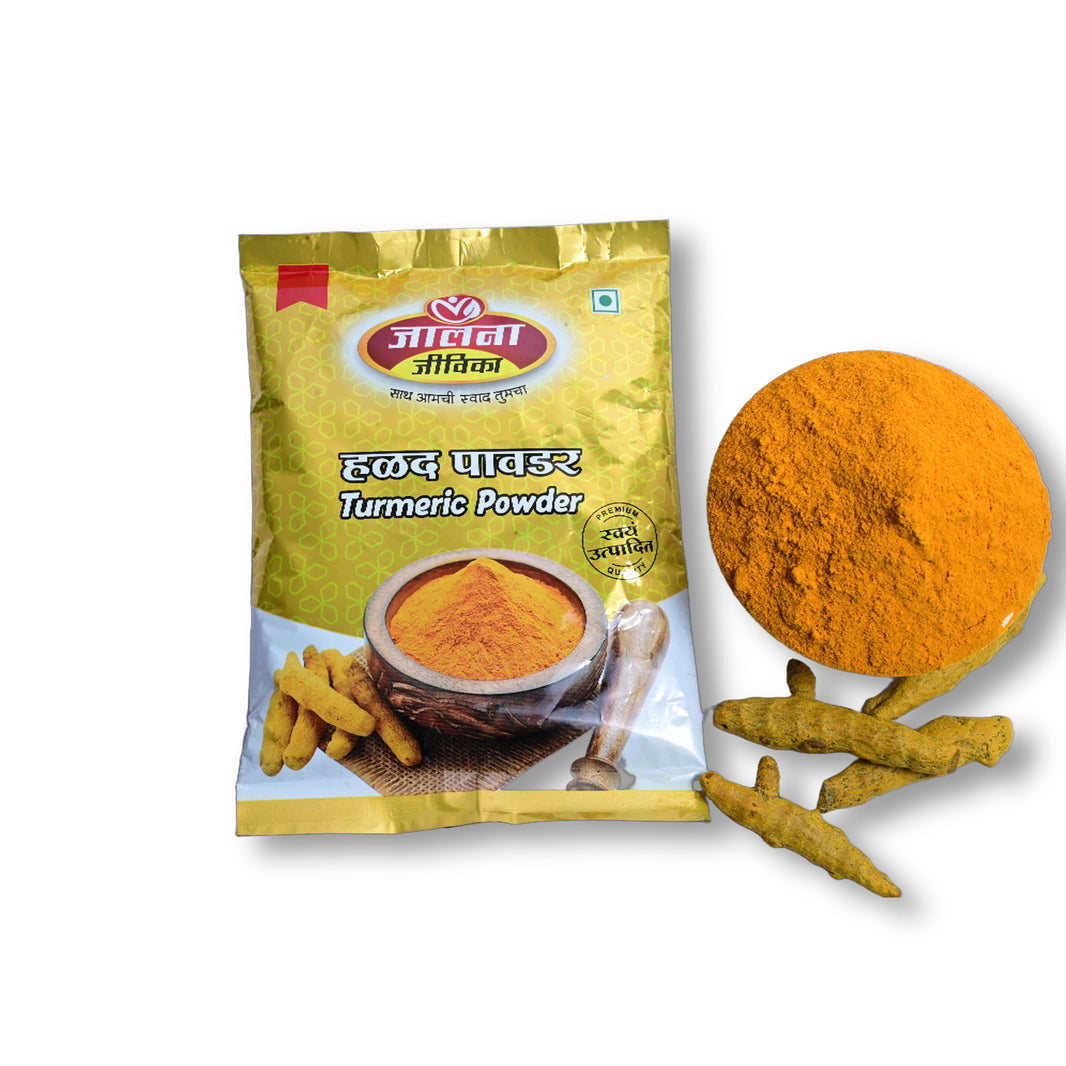 Jalna Jivika Turmeric, Damini Turmeric Producer Group, Natural Healthly, Best-quality, Pack of 100 gms