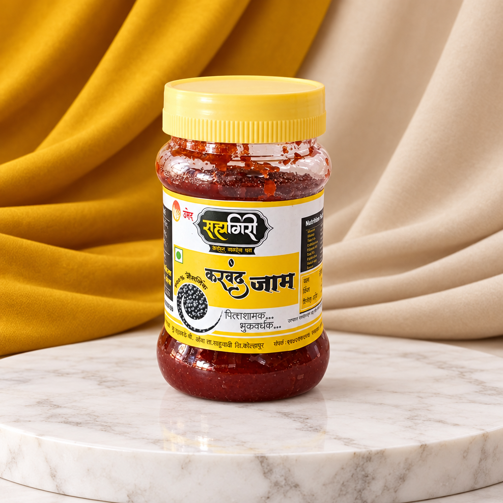 SAHYAGIRI Karvand Jam, Natural Ingredients, No Artificial Colour, Pack of 200 gm