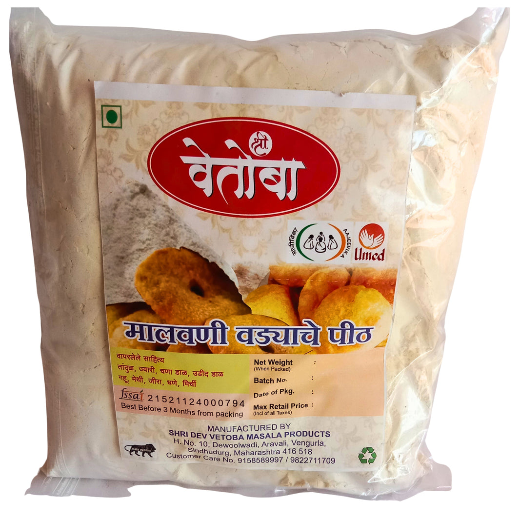 SHRI VETOBA MASALA PRODUCTS Vade Flour, Natural, Healthy, Best Quality, Pack of 1000 gm