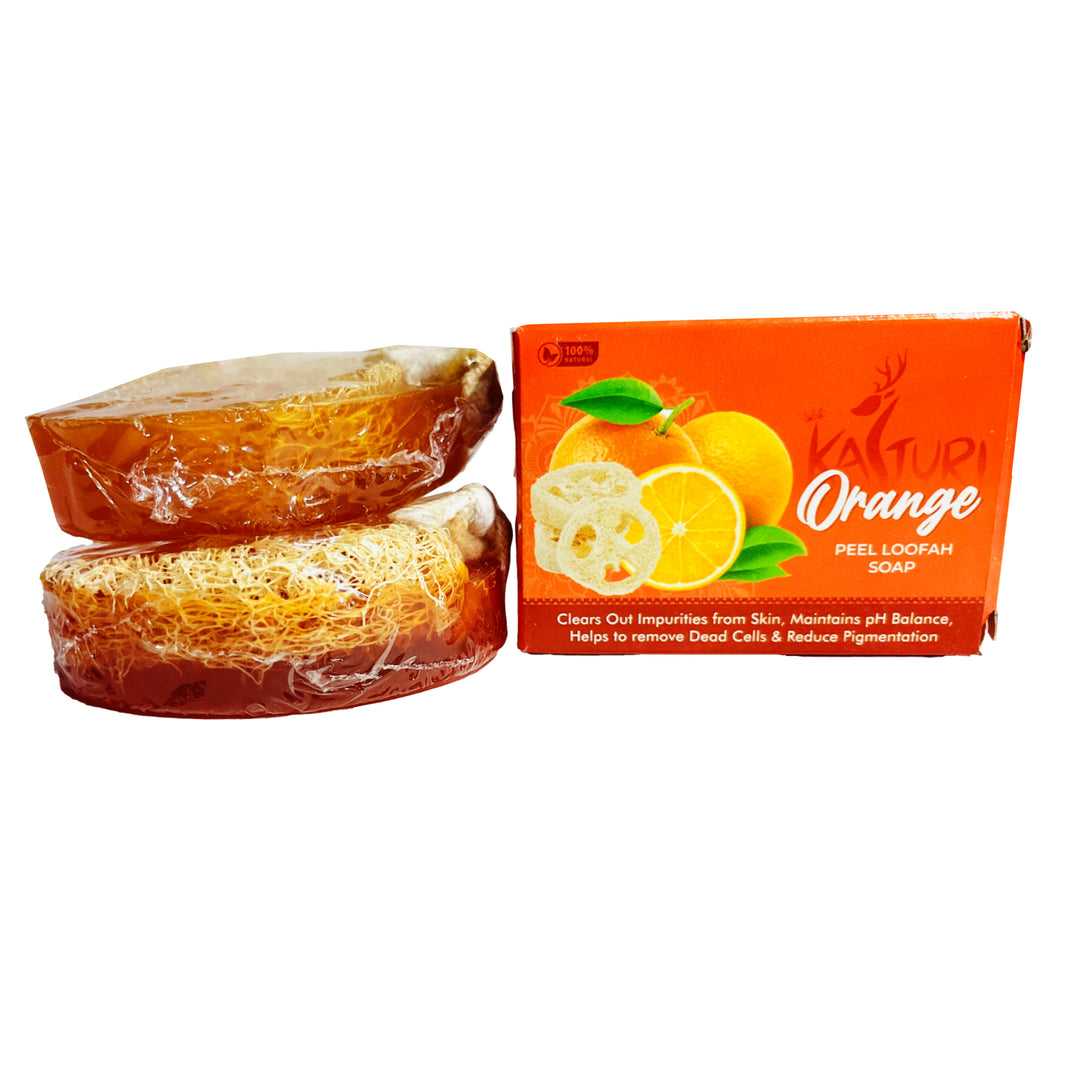 KASTURI Soap, Orange peel, Made By Natural Ingredients, No Artificial Chemical, Homemade Soap, Paraben Free, Sulphate Free, Pack of 100 gms