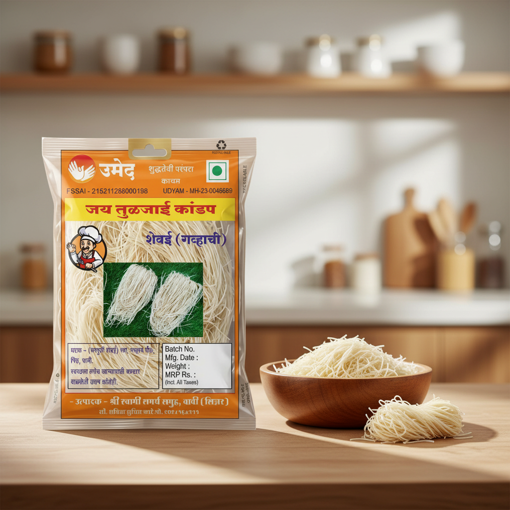 SHREE SWAMI SAMARTH – Shevai | Premium Quality, Handmade with Care, Authentic, Durable | Pack of 1 kg