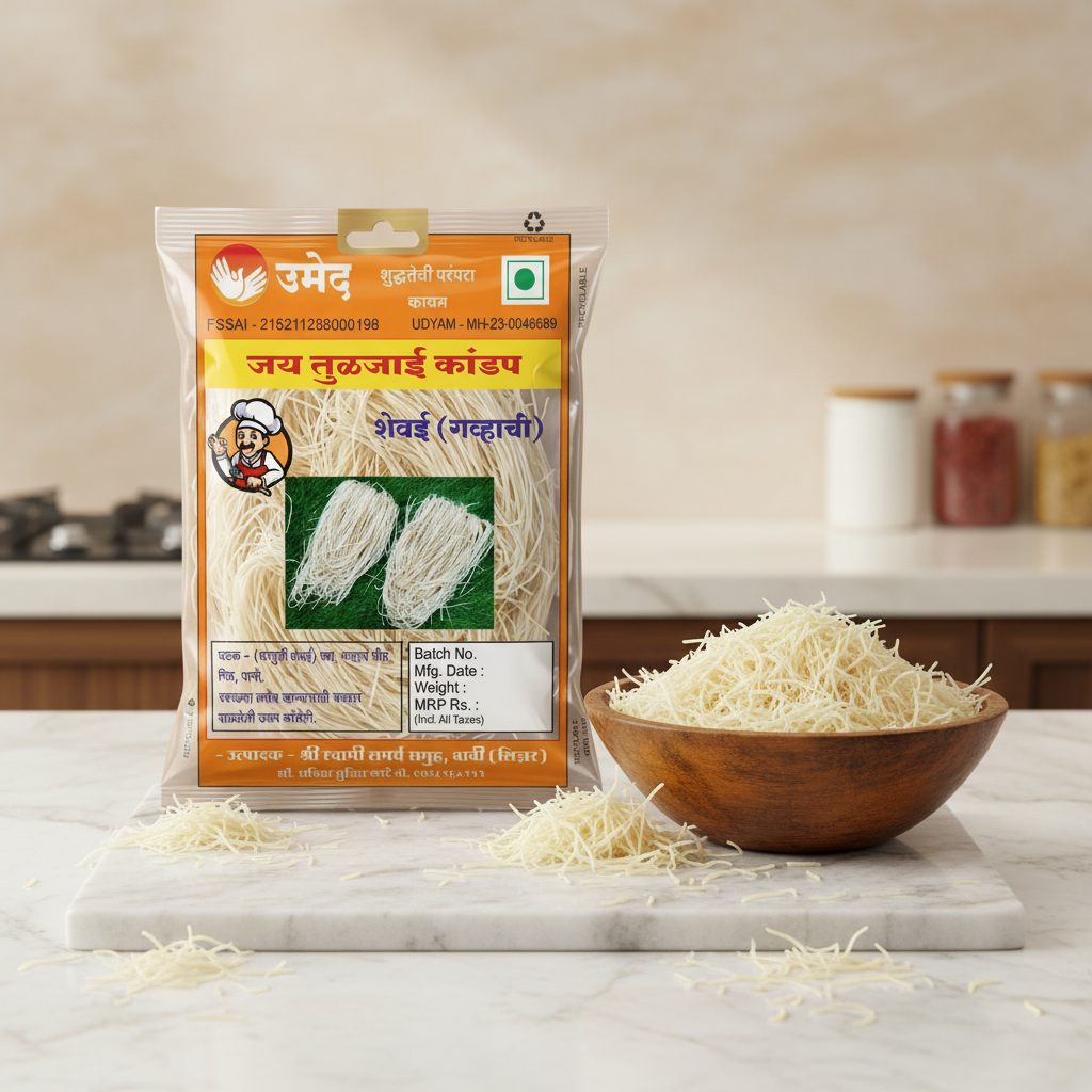 SHREE SWAMI SAMARTH – Shevai | Premium Quality, Handmade with Care, Authentic, Durable | Pack of 1 kg